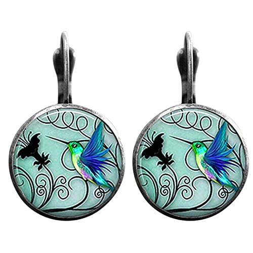 TianWlio Schmuck Ohrringe für Damen Cabochon trendige 1 paar Silver Moon Glass Ohrringe das on Zubehör Kristalle Ohrringe Hängend Cubic Zirkon für Damen (Multicolor5, One Size) von TianWlio