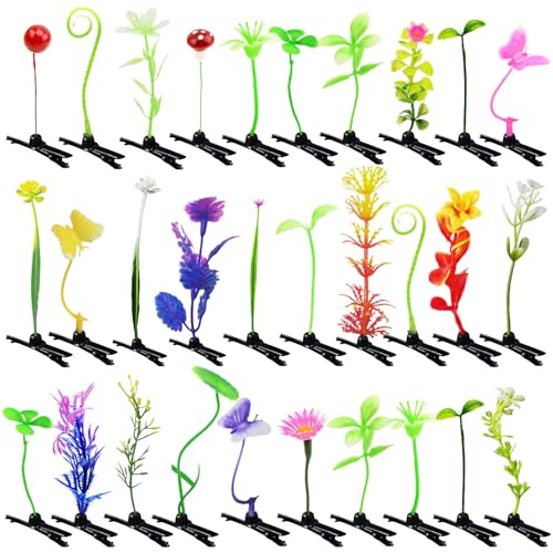 30 Stück Bohnensprossen-Haarspangen, Tianhoudeger gemischter Stil, Pflanzen-Haarnadeln, Blumen-Haarspange, kleines Gras, Haarspange, Pilz, Schmetterling, Kopfbedeckung, Haarschmuck für Frauen, 30 Stück Bohnensprossen-Haarspangen, Tianhoudeger gemischter Stil, Pflanzen-Haarnadeln, Blumen-Haarspange, kleines Gras, Haarspange, Pilz, Schmetterling, Kopfbedeckung, Haarschmuck für Frauen, von Tianhoudeger