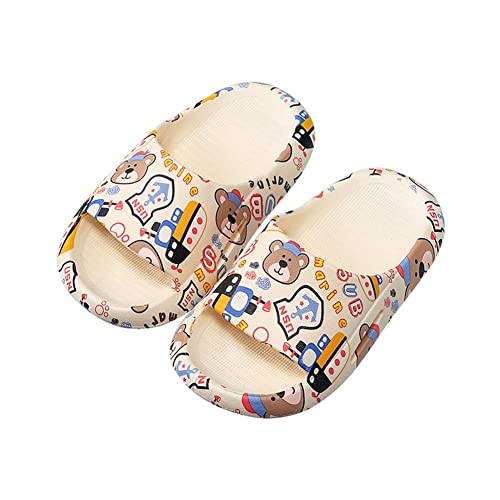 Tianmao Dusch- und Badeschuhe Badelatschen für Kinder Jungen Mädchen mit Cartoon-Print rutschfest Badeschlappen Kinder Hausschuhe Strand Sandalen EU 24-35 von Tianmao