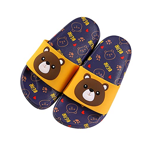 Tianmao Kinder Badelatschen Badeschlappen Sommer Flache rutschfest Hausschuhe Jungen Mädchen Cartoon Bär Pantoletten Badeschuhe Pantoletten Slipper Sandalen von Tianmao