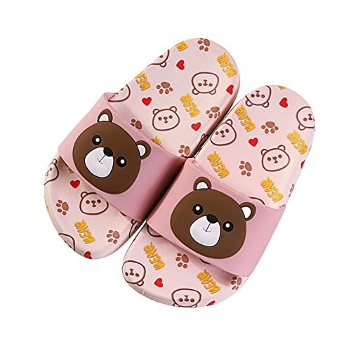 Tianmao Kinder Badelatschen Badeschlappen Sommer Flache rutschfest Hausschuhe Jungen Mädchen Cartoon Bär Pantoletten Badeschuhe Pantoletten Slipper Sandalen von Tianmao