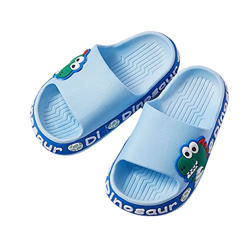 Tianmao Unisex Kinder Badeschlappen Duschschuhe Dinosaurier Karikatur Badeschuhe rutschfeste Badelatschen Sommer Flache Hausschuhe Jungen Mädchen Pantoletten Slipper von Teceyfeet