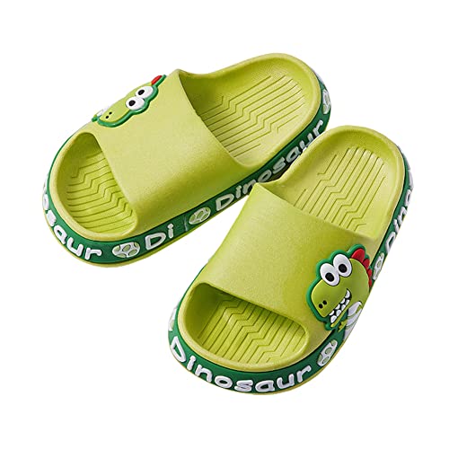 Tianmao Unisex Kinder Badeschlappen Duschschuhe Dinosaurier Karikatur Badeschuhe rutschfeste Badelatschen Sommer Flache Hausschuhe Jungen Mädchen Pantoletten Slipper von Teceyfeet