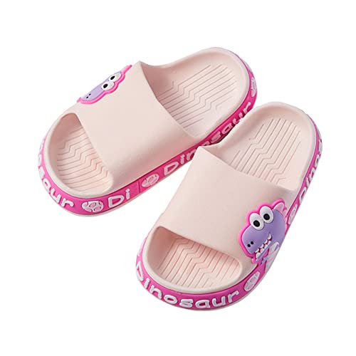 Tianmao Unisex Kinder Badeschlappen Duschschuhe Dinosaurier Karikatur Badeschuhe rutschfeste Badelatschen Sommer Flache Hausschuhe Jungen Mädchen Pantoletten Slipper von Teceyfeet