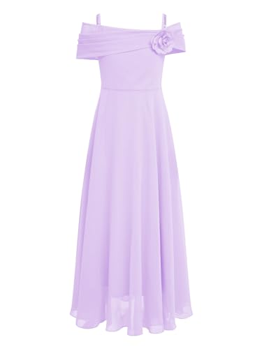 TiaoBug Festlich Mädchen Kinder Kleider lang Blumenmädchenkleid Brautjungernkleid Chiffon Sommerkleid Partykleid für Hochzeit Festzug gr. 128-176 Hell Lila I 170 TiaoBug Festlich Mädchen Kinder Kleider lang Blumenmädchenkleid Brautjungernkleid Chiffon Sommerkleid Partykleid für Hochzeit Festzug gr. 128-176 Hell Lila I 170 von TiaoBug