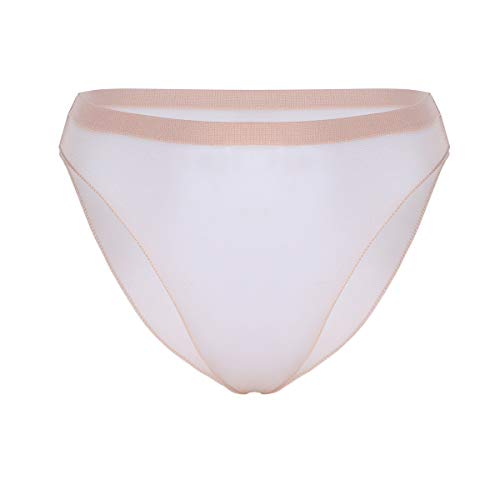 TiaoBug Hipster Pantys Damen erotische Dessous transparent Frauen Schlüpfer Slips Hot Pants Unterhosen Reizwäsche in Strumpfhose Design Nude Einheitsgröße von TiaoBug