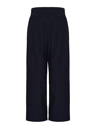 TiaoBug Mädchen Chino Hose Loose Fit Sommerhose mit Taschen Freizeithose Outdoorhose Hip Hop Tanzhose Baggy Pants Schwarz 158-164 von TiaoBug