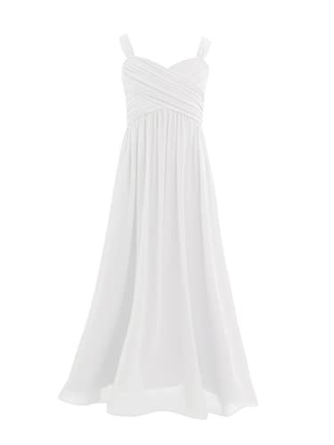 TiaoBug Mädchen Prinzessin Kleid Hochzeits Festzug Kleid Blumenmaedchenkleid Partykleid Festlich Kleidung Gr. 104-164 Weiß B 176 TiaoBug Mädchen Prinzessin Kleid Hochzeits Festzug Kleid Blumenmaedchenkleid Partykleid Festlich Kleidung Gr. 104-164 Weiß B 176 von TiaoBug