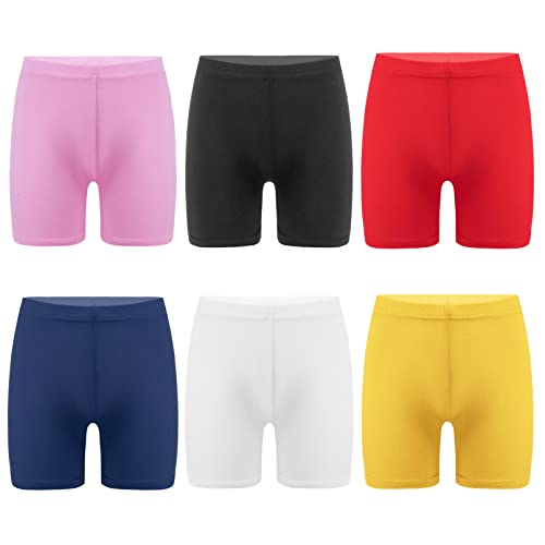 TiaoBug Mehr Pack Mädchen Baumwolle Unterhosen Basic Einfarbig Boxershorts Hipster Pantys Kinder Atmungsaktive Unterwäsche Bunt C 98-104 von TiaoBug