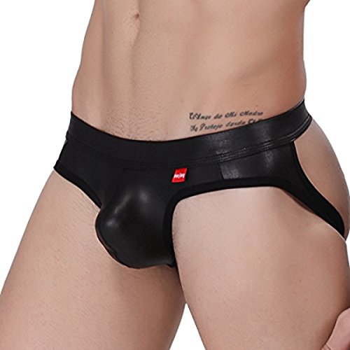 TiaoBug Sexy Herren Männer Briefs Unterwäsche Unterhose Wetlook Slips Shorts Tanga Jockstrap (S (Taille:68-90cm)) von TiaoBug