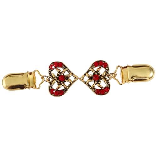Tiaobug Vintage Pullover Schal Clips Retro Cardigan Kragen Clip Blusen Brosche Pin Für Damen Rot 1 Einheitsgröße Tiaobug Vintage Pullover Schal Clips Retro Cardigan Kragen Clip Blusen Brosche Pin Für Damen Rot 1 Einheitsgröße von TiaoBug