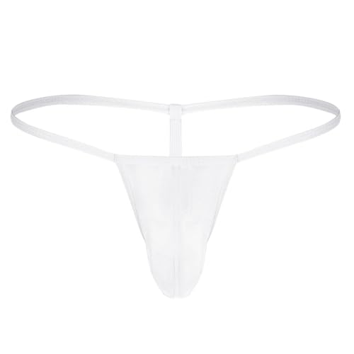 TiaoBug Herren String Tangas transparente Unterwäsche Low Rise Slips Bikini G-String Unterhose T Back Thongs sexy Underwear Hose Pants Dessous Männer Reizwäsche Weiß Einheitsgröße TiaoBug Herren String Tangas transparente Unterwäsche Low Rise Slips Bikini G-String Unterhose T Back Thongs sexy Underwear Hose Pants Dessous Männer Reizwäsche Weiß Einheitsgröße von TiaoBug