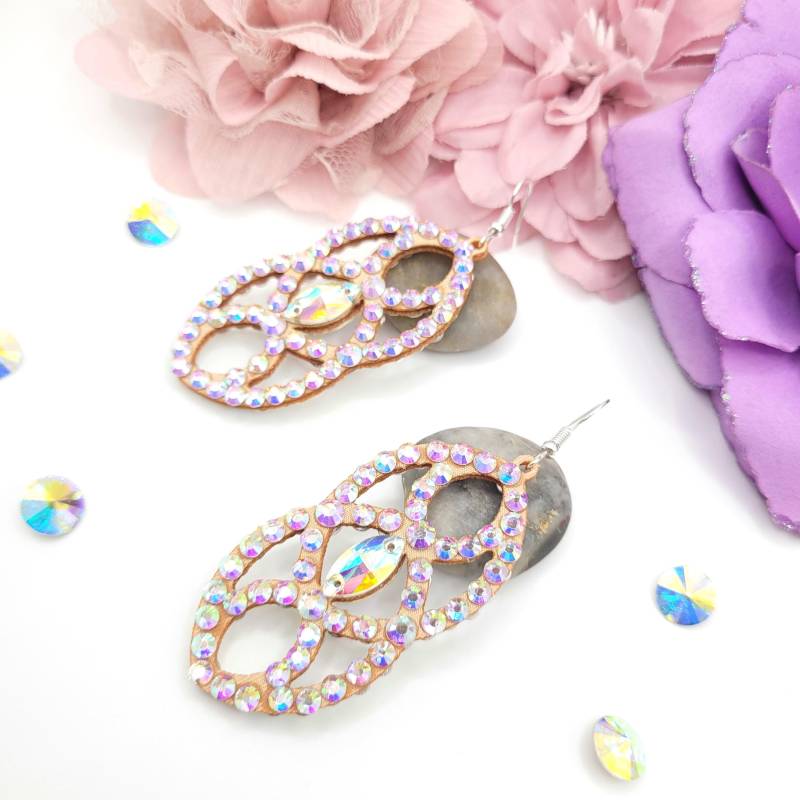 Strass Ohrring Von Tiara Azra Accessoires, Elara, Ein Paar, Beidseitig Mit Strass, Tanzohringe, Filz Ohrringe Strass Ohrring Von Tiara Azra Accessoires, Elara, Ein Paar, Beidseitig Mit Strass, Tanzohringe, Filz Ohrringe von TiaraAzraAccessoires