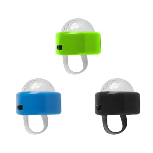 Tiardey 3pcs LED Flash Finger Rings Light–Favors Leuchtringe für Weihnachts-/Halloween-Party,Bar-Party,Ballsaal,Konzert,Laufen usw. von Tiardey