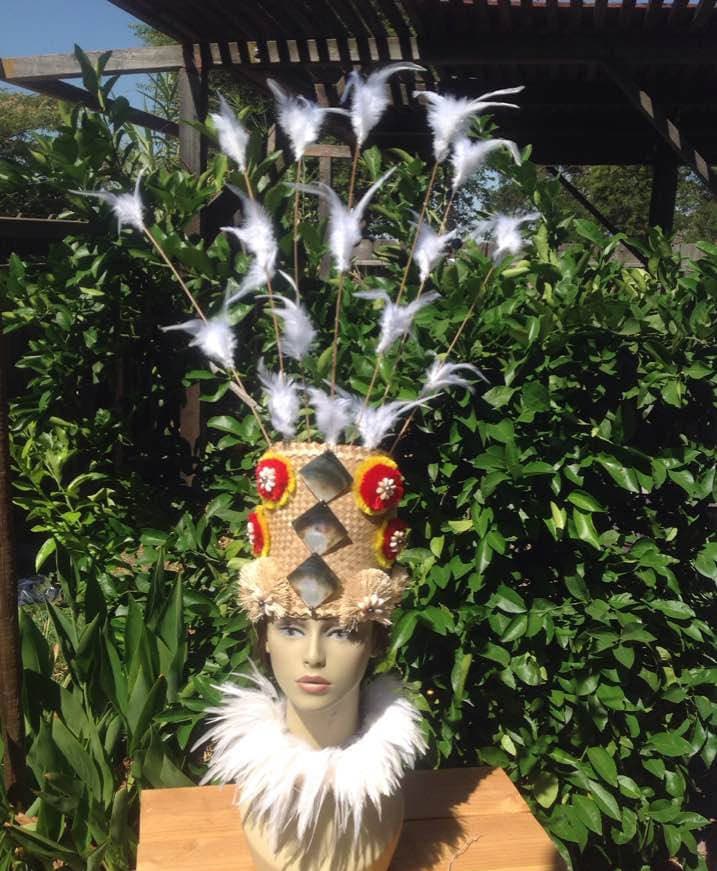 Kopfschmuck Von Lauhala & Hau Auf Einer Tahiti Insel. Perfekt Für Kinder Und Erwachsene von TiareOPatitifa