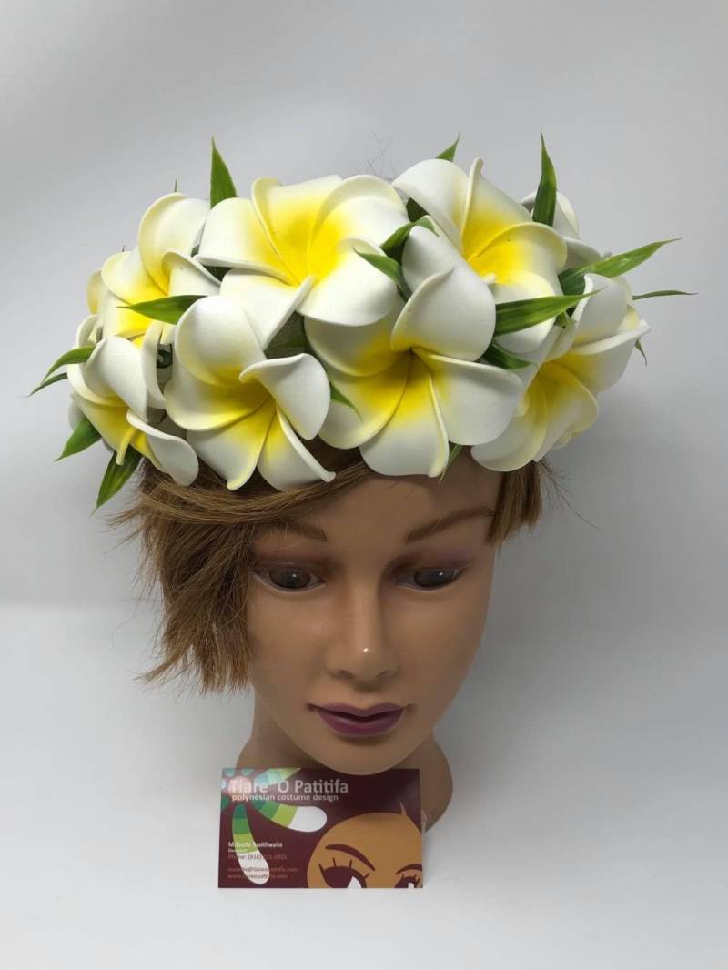 Plumeria Stirnband Kopfschmuck von TiareOPatitifa