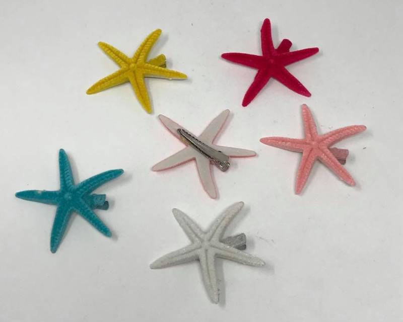 Sternfisch-Haarspange. Kleine Faux Star Fish Haarspange/ Farblich Sortiert. Perfekte Haarspange Für Kleine Kinder von TiareOPatitifa