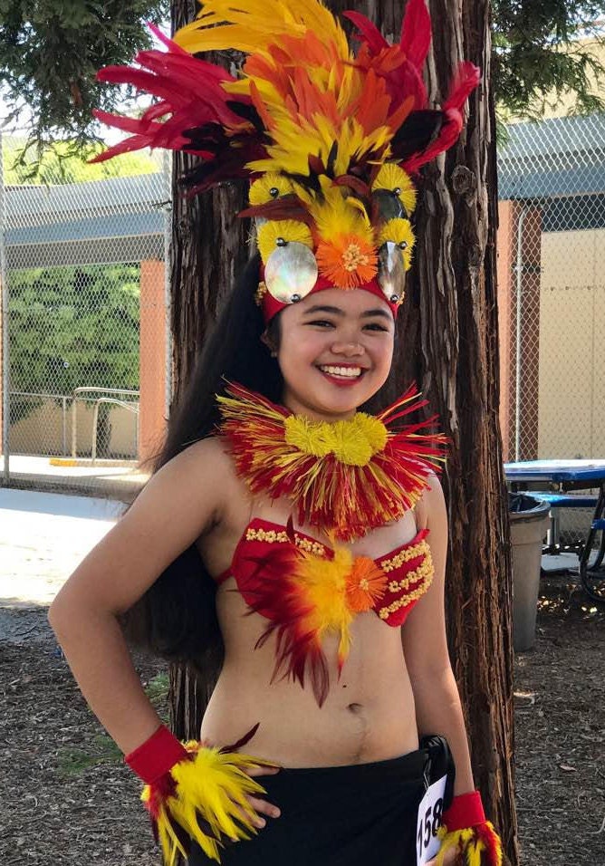 Tahitian & Kochinseln/Rarotongan Feuer Prinzessin Kostüm Set. Myshka Feuerkostüme. Perfekt Für Kinder Und Erwachsene. Luau, Gruppen, Solist von TiareOPatitifa