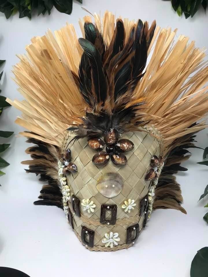 Tiare's Kochinseln Und Tahiti Weaved Lauhala & Hau Grass Kopfschmuck. Perfektes Headpiece Für Männliche Weibliche Jeden Alters, Soloist von TiareOPatitifa