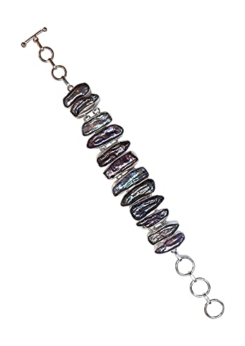 Biwa Perle Edelstein Für Damen, Versilbert Authentischen Handgemachten 8" Länge Mode Schmuck, Geschenk Party Boho Designer Ketten Armbänder Biwa Perle Edelstein Für Damen, Versilbert Authentischen Handgemachten 8" Länge Mode Schmuck, Geschenk Party Boho Designer Ketten Armbänder von Tibetan Silver