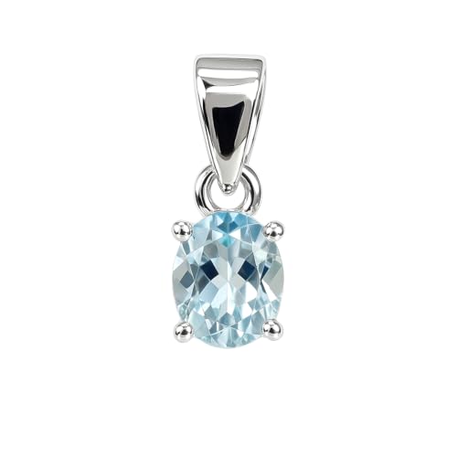 Blautopas Edelstein 925 Sterling Silber Feiner Handgefertigt Mode Anhänger für Damen Moderner Designer Party Anhänger Schmuck von Handwerkern, November Geburtsstein Blautopas Edelstein 925 Sterling Silber Feiner Handgefertigt Mode Anhänger für Damen Moderner Designer Party Anhänger Schmuck von Handwerkern, November Geburtsstein von Tibetan Silver