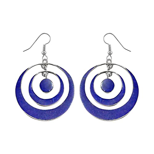 Handgefertigter Ohrringe Baumeln für Damen Lapislazuli Edelstein Ohrhänger Ethnisch Designer Versilberte Mode Schmuck für Geschenke Drop Dangle Earrings Handgefertigter Ohrringe Baumeln für Damen Lapislazuli Edelstein Ohrhänger Ethnisch Designer Versilberte Mode Schmuck für Geschenke Drop Dangle Earrings von Tibetan Silver