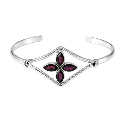 Granat Filigrane Handarbeit 925 Sterling Silber Armreif Mode einstellbare Länge Armband für Männer Damen Granat Filigrane Handarbeit 925 Sterling Silber Armreif Mode einstellbare Länge Armband für Männer Damen von Tibetan Silver