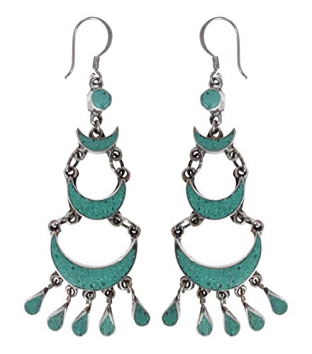Tropfenohrringe für Damen Türkis Edelstein Ohrhänger Versilberte Handgefertigter Designer Mode Schmuck für Geschenke Drop Earrings Tropfenohrringe für Damen Türkis Edelstein Ohrhänger Versilberte Handgefertigter Designer Mode Schmuck für Geschenke Drop Earrings von Tibetan Silver