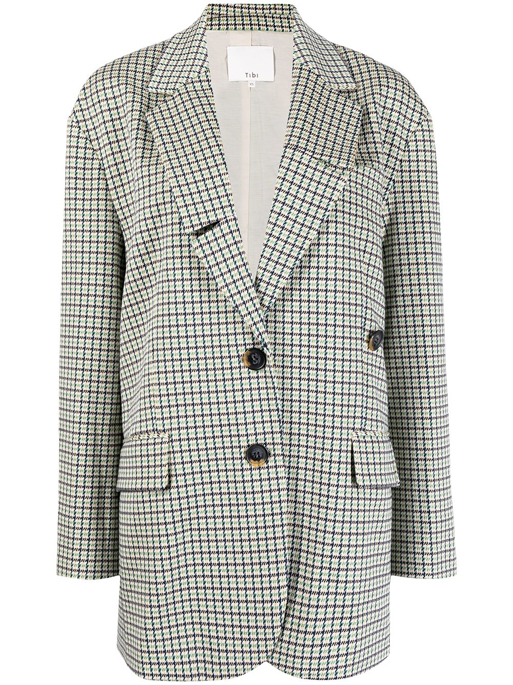 Tibi Kariertes Liam Blazer - Gelb von Tibi