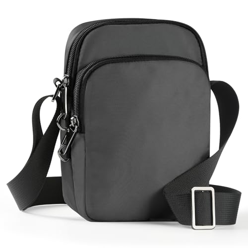 Tibroni Anti Diebstahl Umhängetasche Chest Crossbody Bag Herren Schultertasche mit Reißverschluss Lock, RFID-Blockierung & Wasserdicht Sling Bag Tasche Klein Handtasche von Tibroni
