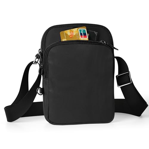 Tibroni Anti Diebstahl Umhängetasche Chest Crossbody Bag Herren Schultertasche mit Reißverschluss Lock, RFID-Blockierung & Wasserdicht Sling Bag Tasche Klein Handtasche von Tibroni