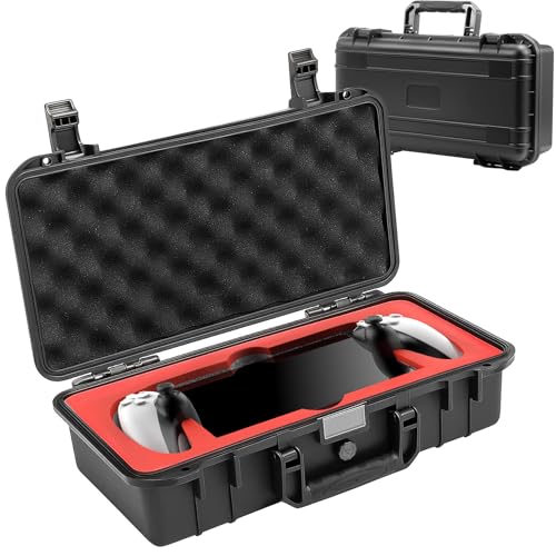 TicEaik Tragbare Tragetasche für PlayStation Portal Remote Player – starre Schale mit anpassbarem DIY-Schaumstoff – Hartschalen-Organizer für PS5-Portal und Zubehör von TicEaik