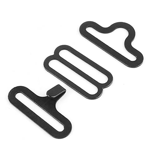 TICFOX Fliege Hardware Krawattenklammer, Fliege Verschluss, 50er Set Metall verstellbare Hardware Krawattenklammer Kupfer Krawattenhaken Verschlüsse für Krawattenband, DIY Zubehör von TICFOX