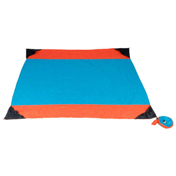 Ticket to the Moon - Beach Blanket - Picknickdecke Gr 213 x 213 cm blau von Ticket to the Moon