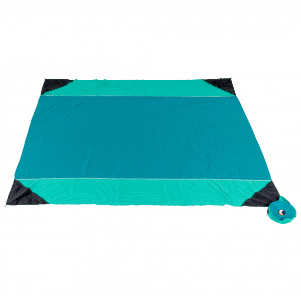Ticket to the Moon - Beach Blanket - Picknickdecke Gr 213 x 213 cm türkis von Ticket to the Moon