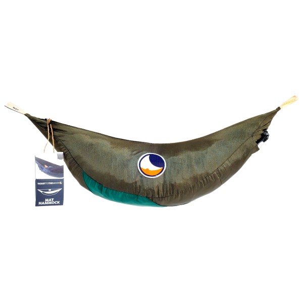 Ticket to the Moon - Mat Hammock - Hängematte Gr 310 x 170 cm oliv von Ticket to the Moon