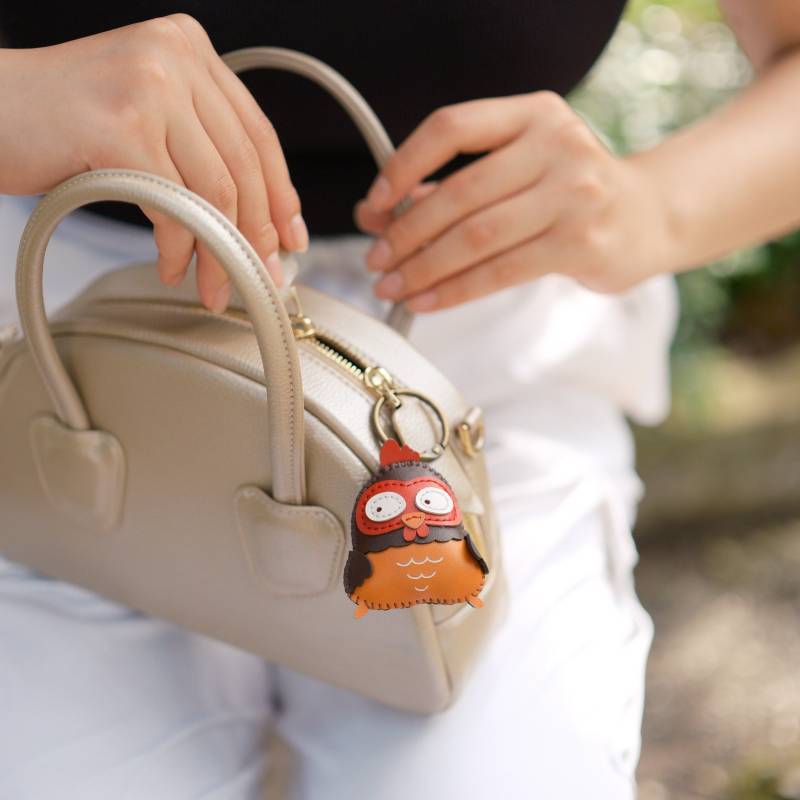 Huhn Taschenanhänger, Niedlicher Mikrofaser Reizender Tier Schlüsselanhänger, Einzigartiges Zubehör Huhn Taschenanhänger, Niedlicher Mikrofaser Reizender Tier Schlüsselanhänger, Einzigartiges Zubehör von TickpickDesigns