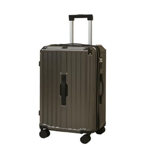 TidTop Reisekoffer Koffer Passwort Box Koffer Herren Und Damen Ins Trend Trolley Case Herren Universal Wheel Zipper Case Trolley (Color : Gray, Size : 30) von TidTop