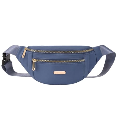 Gürteltasche, Gürteltasche, Umhängetasche, Bauchtasche für Laufen, Wandern, Reisen, Workout, verstellbarer Riemen für Damen, blau, Einheitsgröße von Tidecc