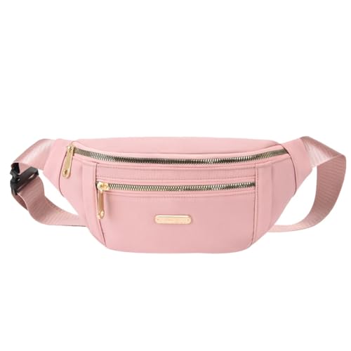 Gürteltasche, Gürteltasche, Umhängetasche, Bauchtasche für Laufen, Wandern, Reisen, Workout, verstellbarer Riemen für Damen, rose, Einheitsgröße von Tidecc