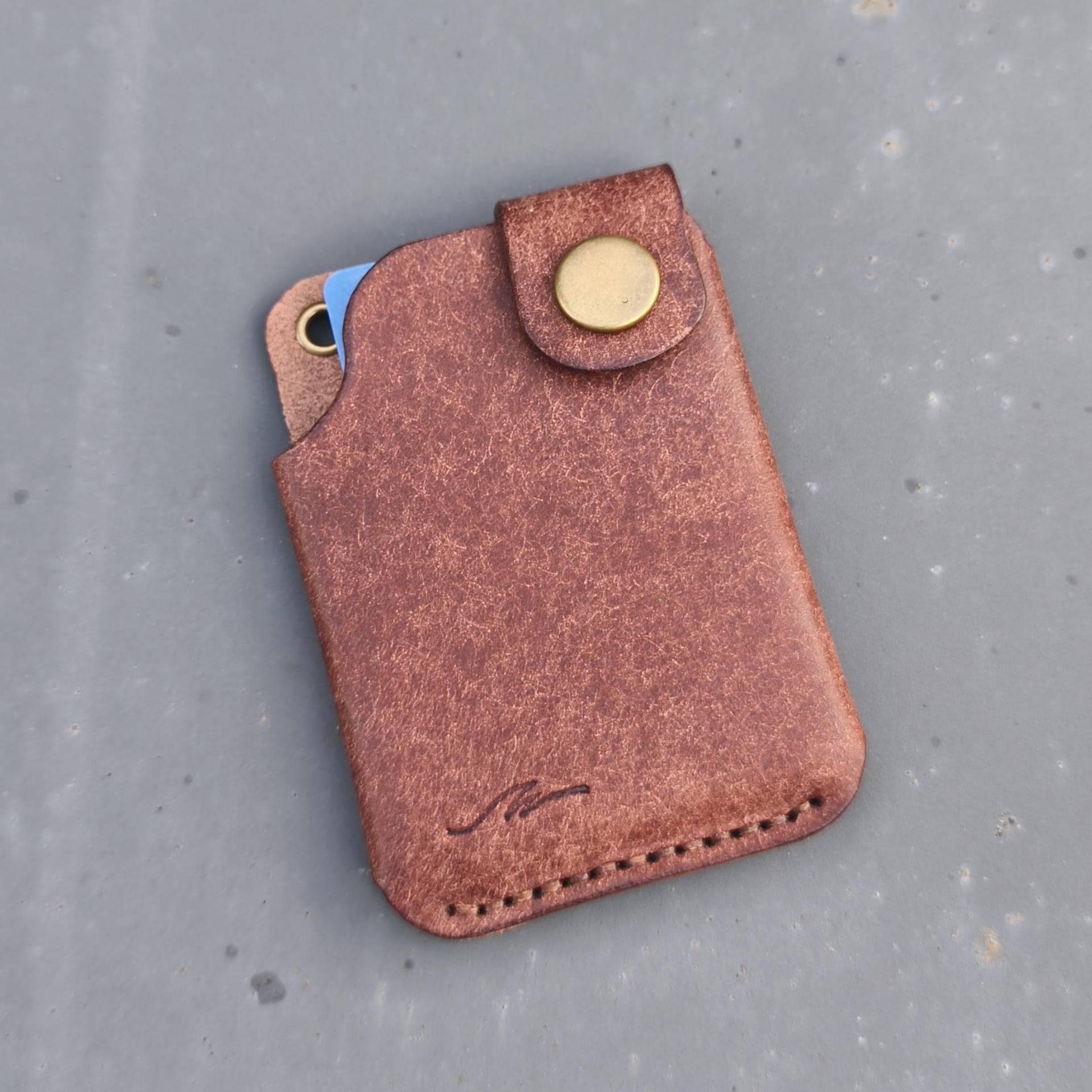 Kartenetui 100% Handgemacht "One Piece" von TidenLeder