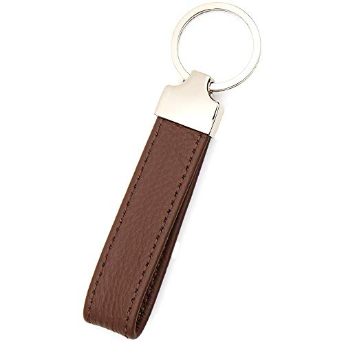 Tidero Schlüsselanhänger Leder Oslo | Geschenk Weihnachten Jahrestag Geburtstag Männer Frauen | 100% Handmade in Germany - Dunkelbraun von Tidero