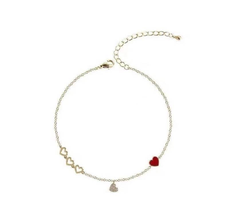 Tidy Armband Damenarmband Frauenarmband Herz rot Muttertag Valentinstag von Tidy