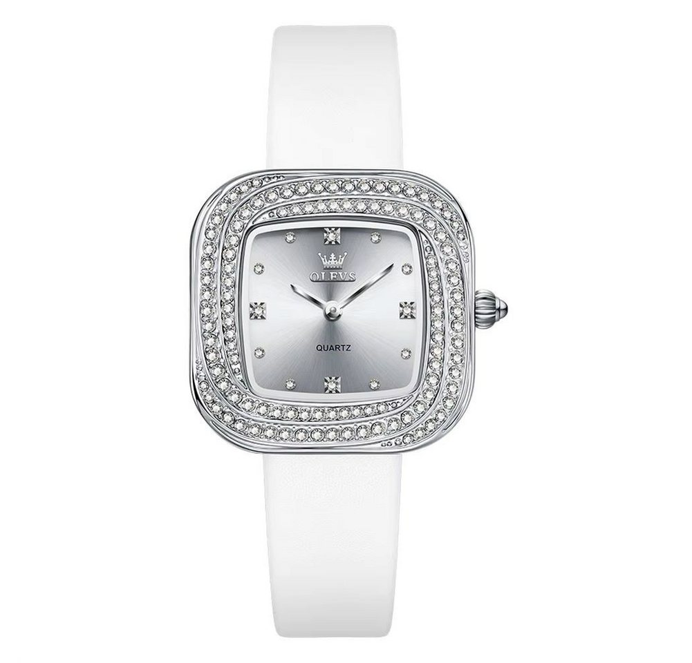Tidy Quarzuhr Damenuhr – Quadratisches Design mit Strass von Tidy