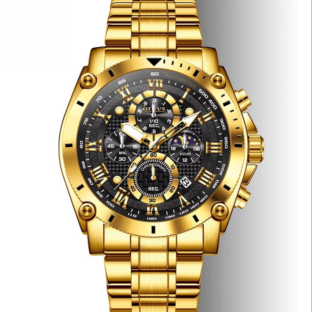 Tidy Quarzuhr Herrenuhr Modischer Chronograph mit Tag-Nacht Anzeige von Tidy