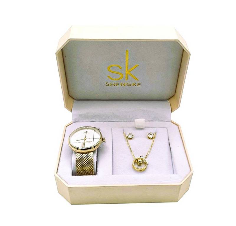 Tidy Schmuckset Valentinstag Muttertag Shengke Geschenkset, Damenuhr Geschenkbox von Tidy