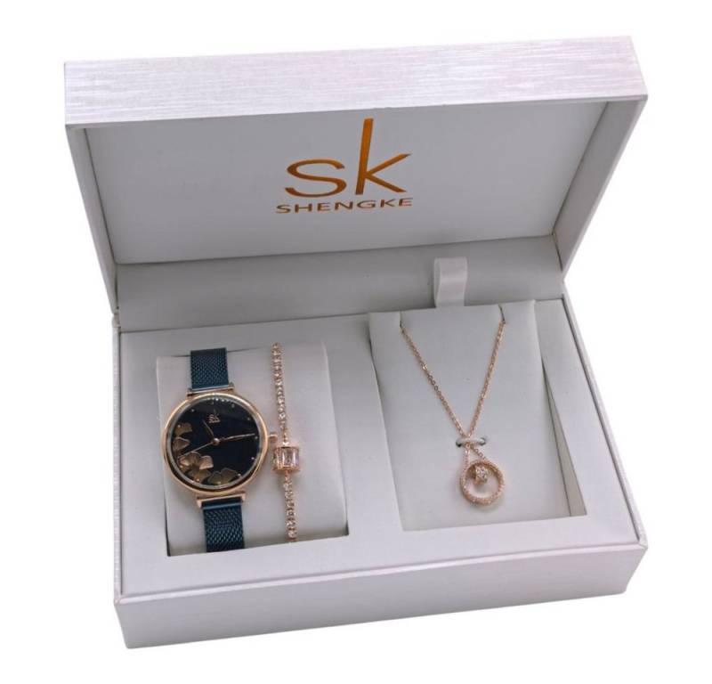 Tidy Schmuckset Valentinstag Muttertag Shengke Geschenkset, Damenuhr Geschenkbox von Tidy