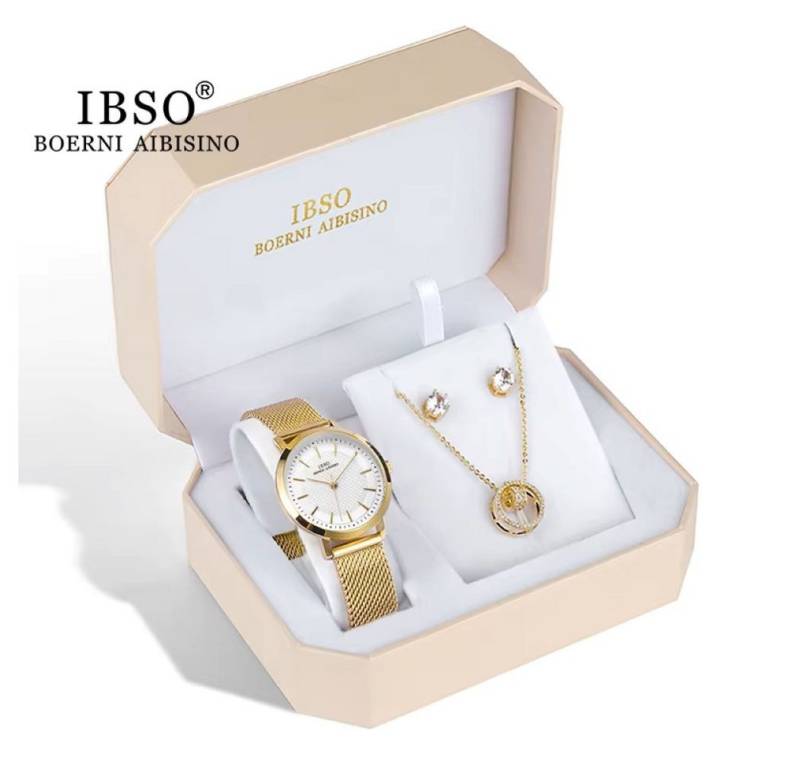 Tidy Schmuckset Weihnachten Muttertag IBSO Geschenkset,elegante Damenuhr von Tidy