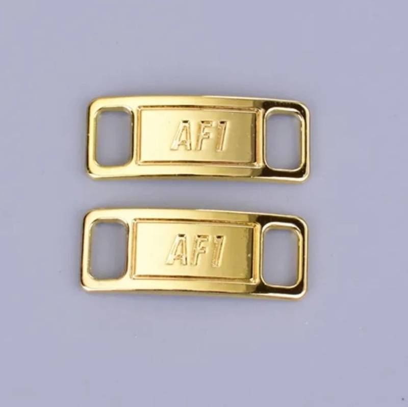 Tidy Schnürsenkel Metall Lace Locks Schnallen für Schnürsenkel Strass AF1 2 Paar von Tidy