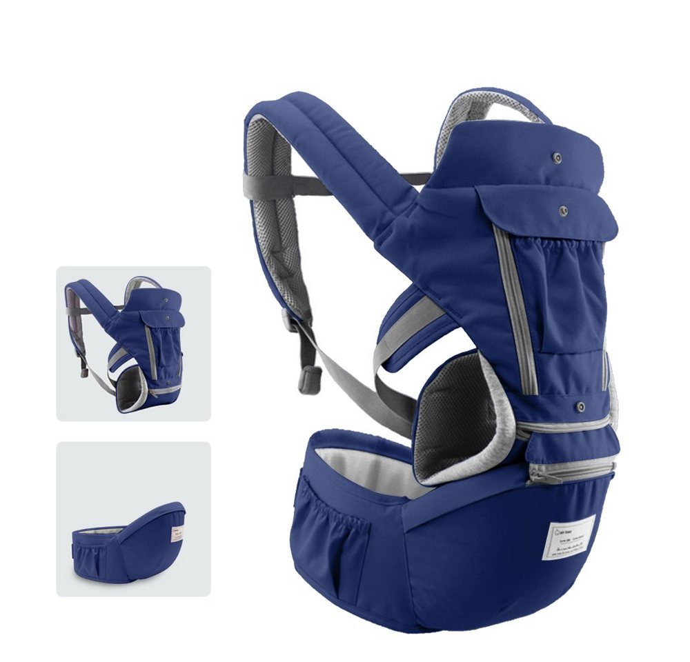 Tidyard Bauchtrage Hüftsitz Atmungsaktives und Abnehmbares Design (Verstellbarer Gurt Seitentaschen, Ergonomische Baby-Sicherheitsträger Träger Taillenhocker), für 0-36 Monate Babys Kleinkinder von Tidyard